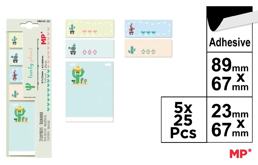 NOTAS ADHESIVAS DECORADAS.