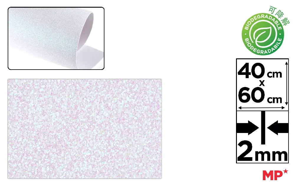 GOMA EVA PURPURINA BIOD. 40x60 BLANCO