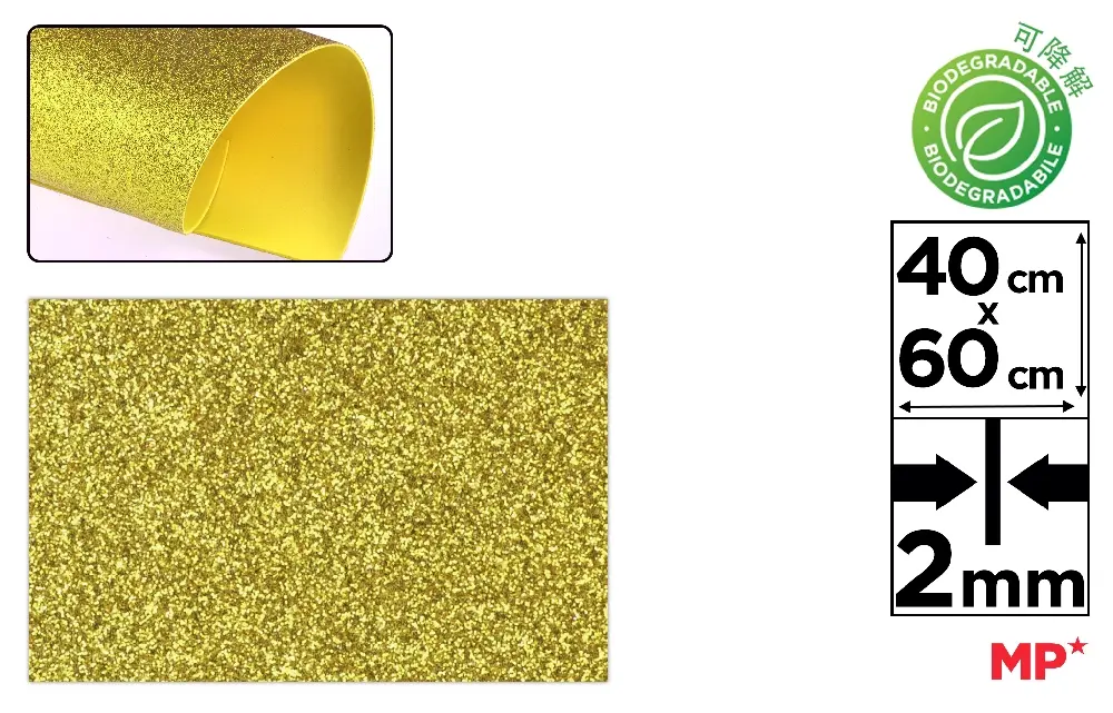 GOMA EVA PURPURINA BIOD. 40x60 ORO