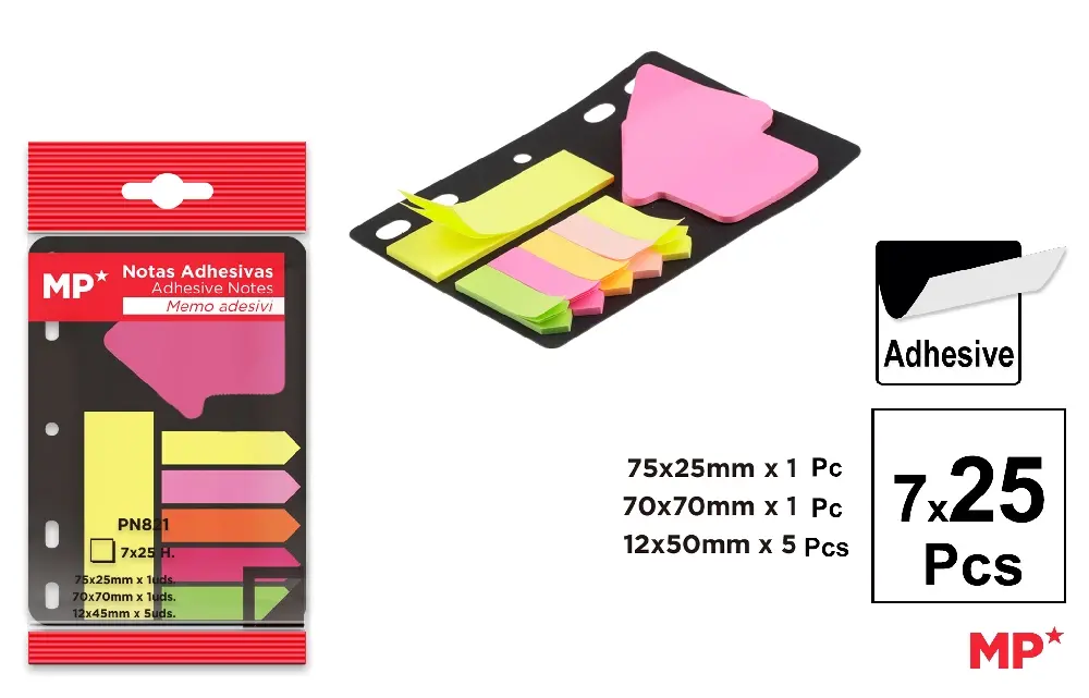 NOTAS ADH. PARA LAS CARPETAS 7x25 HOJAS