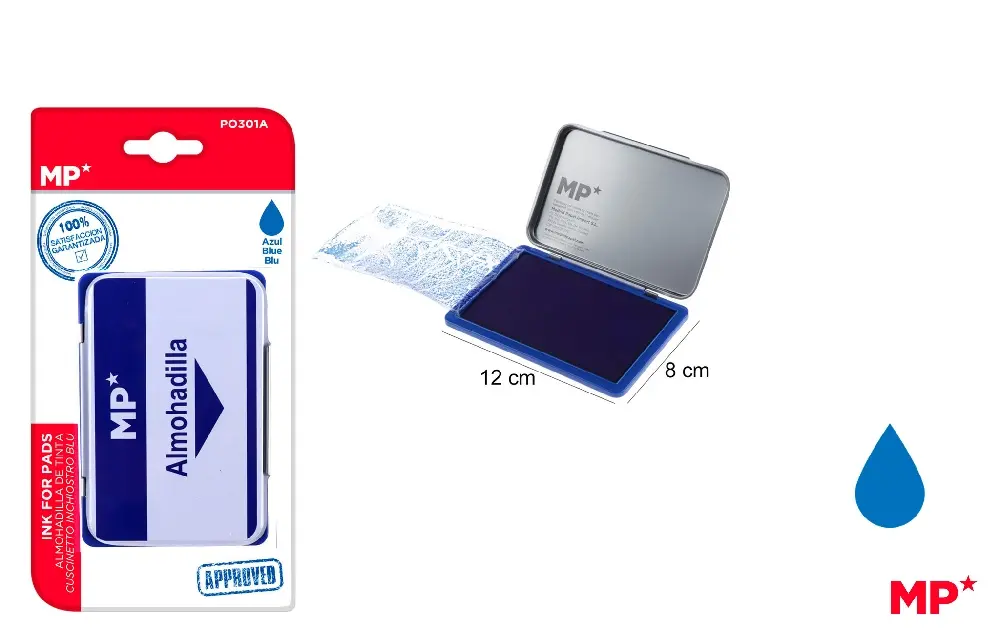 TINTA ALMOHADILLA AZUL.