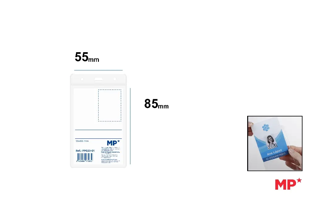 TARJETA IDENTIFICACIÓN VERTI. EXTENSIBLE