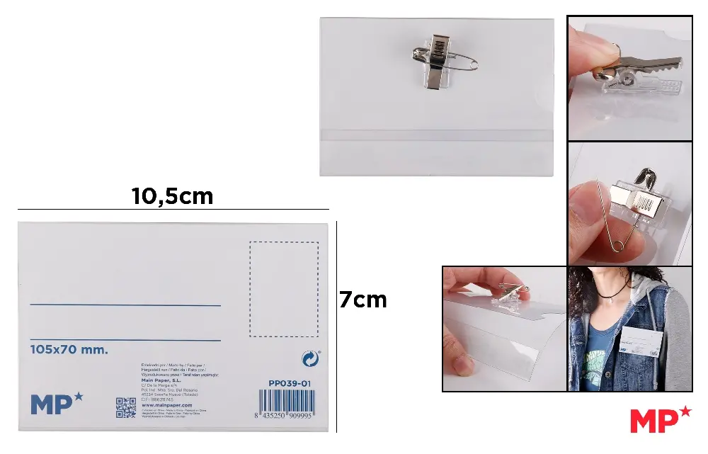 TARJETA IDENTIFICACION HORIZONTAL 105x70