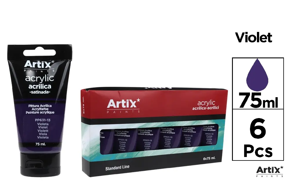 PINTURA ACRÍLICA VIOLETA 75 ml