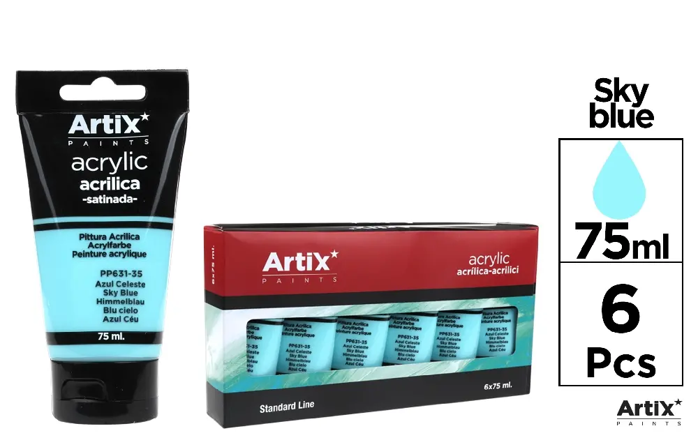 PINTURA ACRÍLICA AZUL CIELO 75 ml