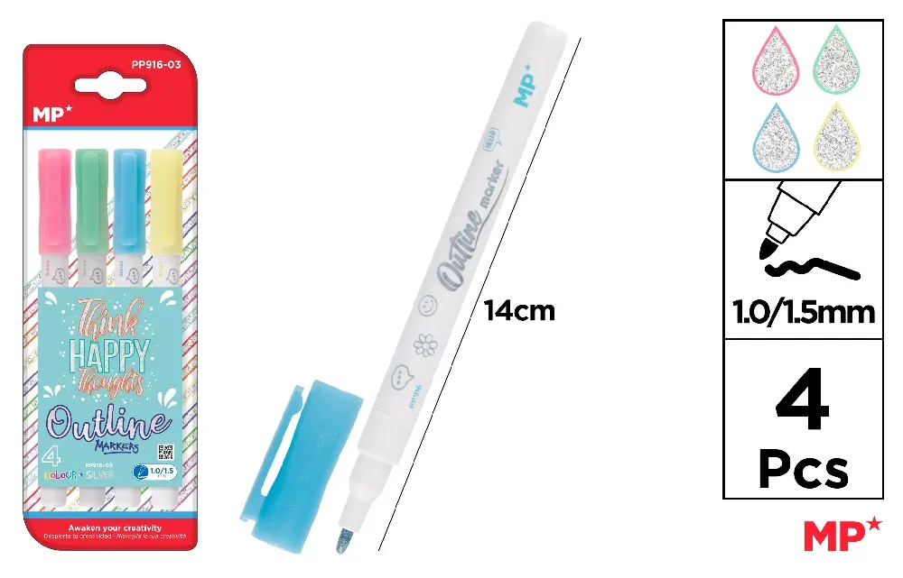 ROTULADOR MÁGICO OUT LINER DOBLE LÍNEA