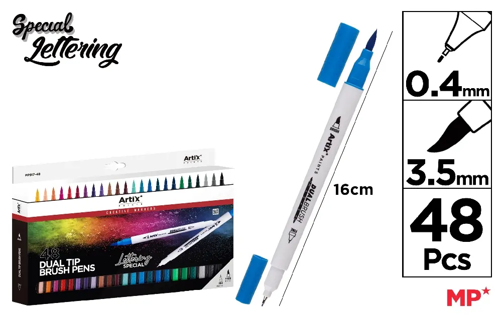 ROTULADOR DOBLE PUNTA PINCEL LETTERING 4