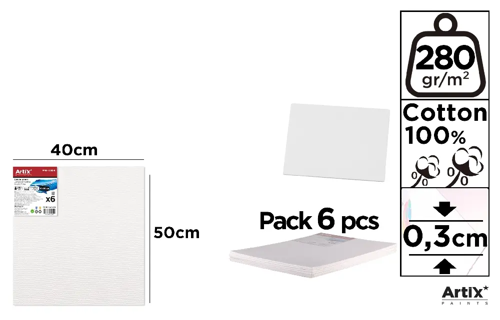 LIENZO EN TABLILLA 40 x 50 x 0.3 cm 280.