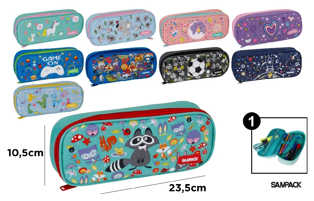 ESTUCHE UNA CREMALLERAS SAMPACK