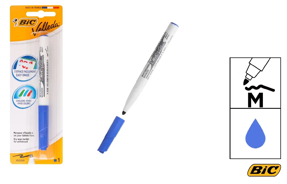 MARCADOR VELLEDA 1741 BLUE EU - 875577 B