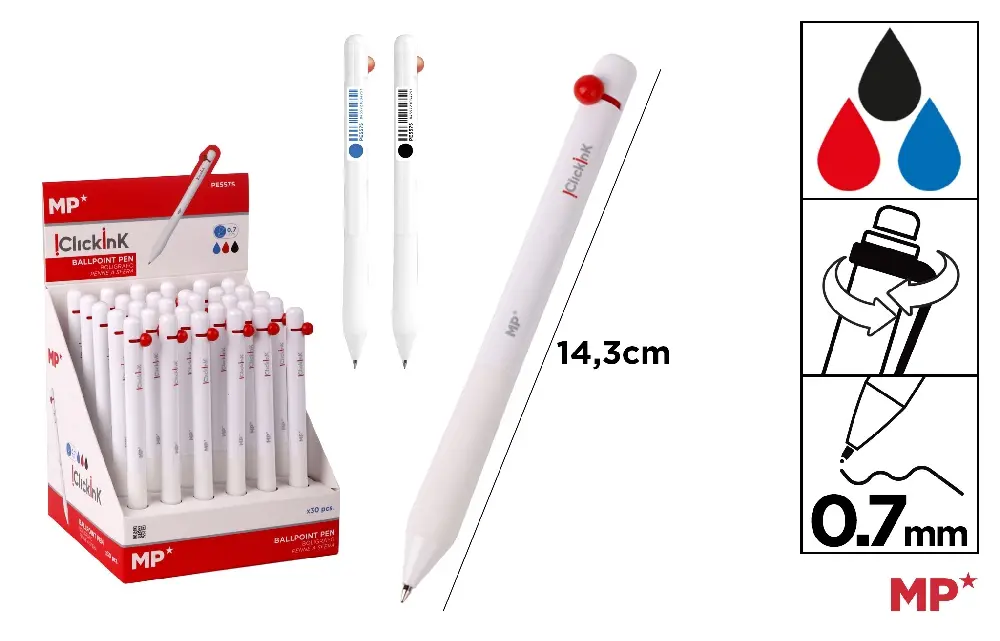 BOLIGRAFO CLICK INK 0.7mm