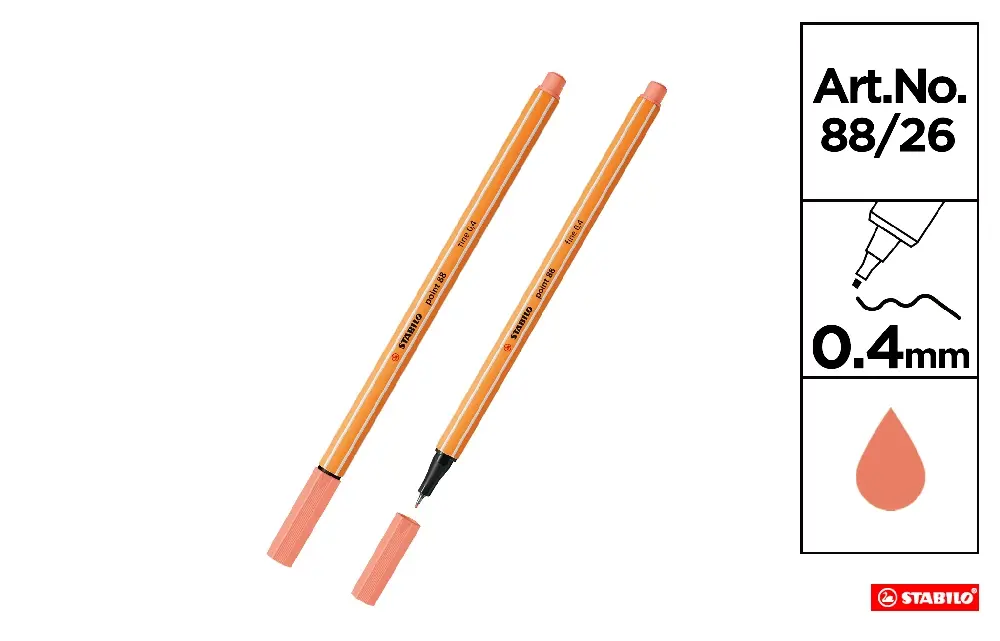 ROTULADOR PUNTA FINA POINT 88/26 STABILO