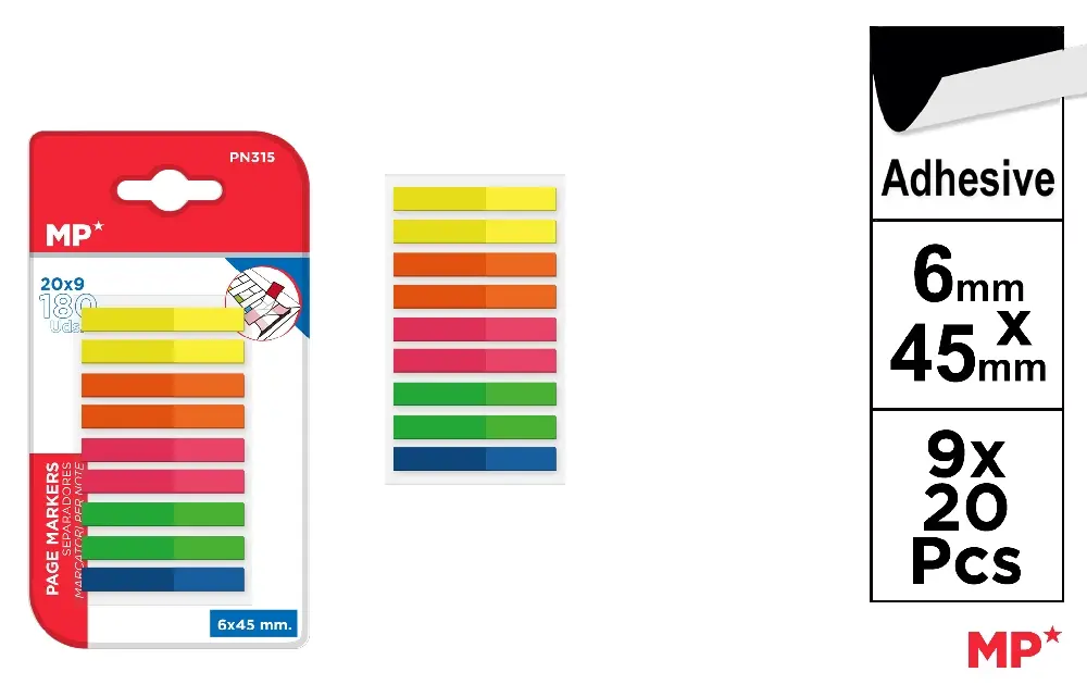 SEPARADORES ADHESIVOS 6 x 45 mm.