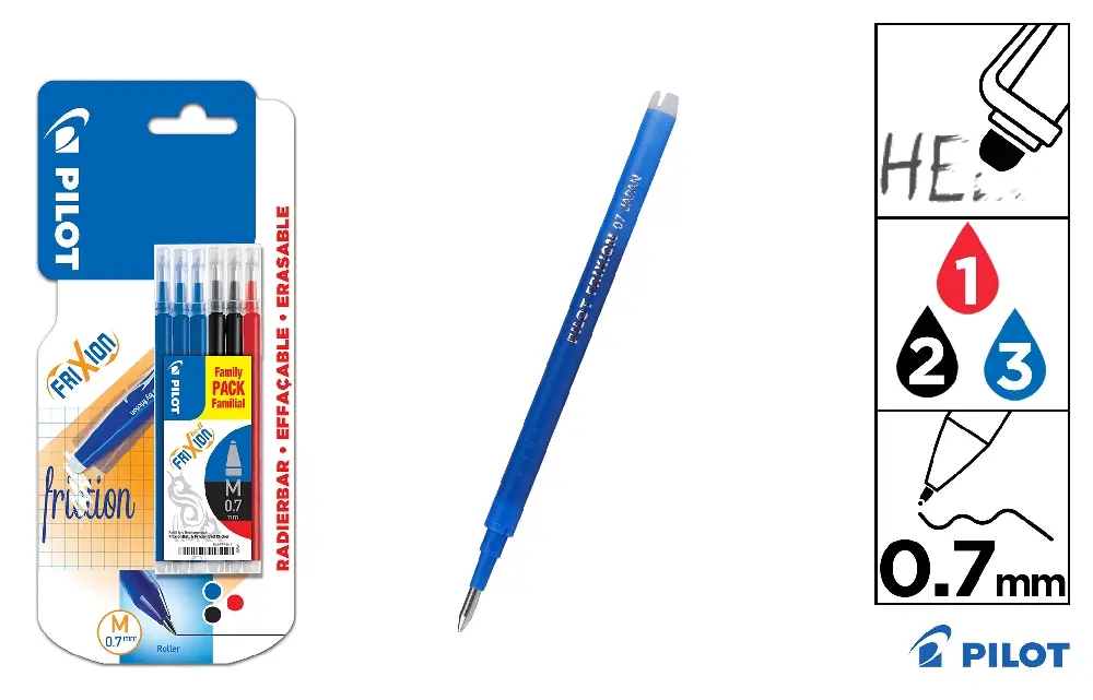 SET 6 RECAMBIOS FRIXION BALL&CLICKER 3A/