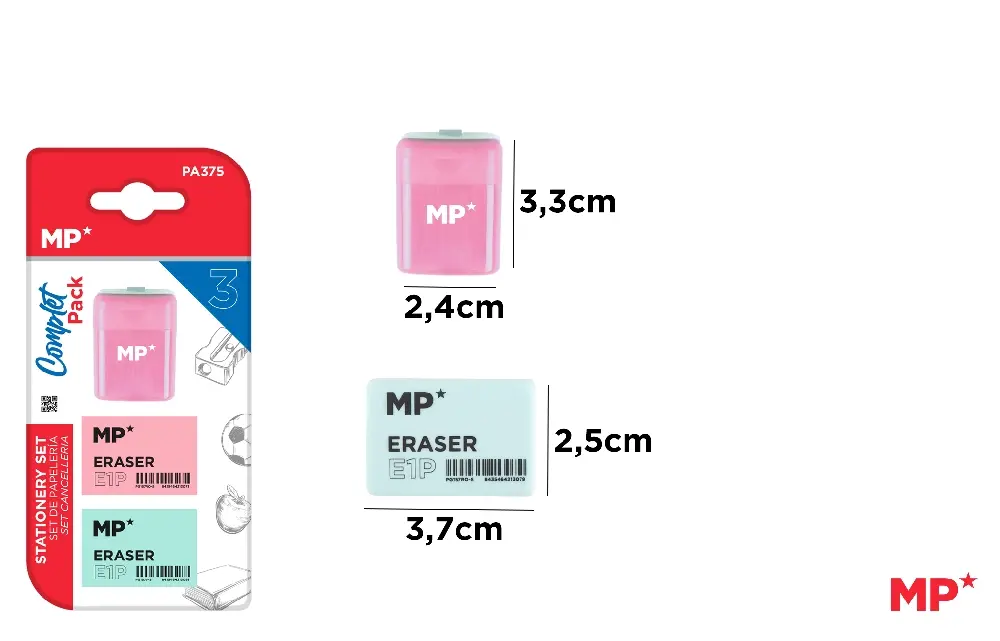 SET DE ESCRITURA PASTEL (GOMA + SACAPUNT