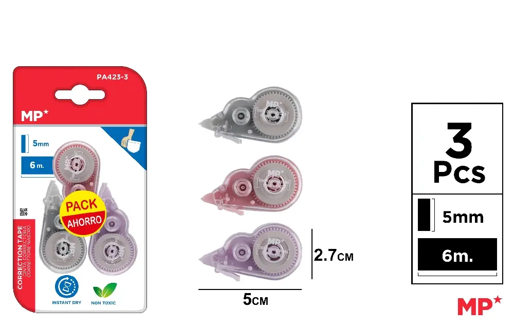 CORRECTOR CINTA 5 mm x 6 m MORANDI PACK