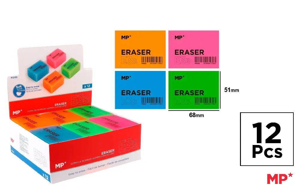 GOMA DE BORRAR ESPECIAL 68 x 51 x 28 mm.