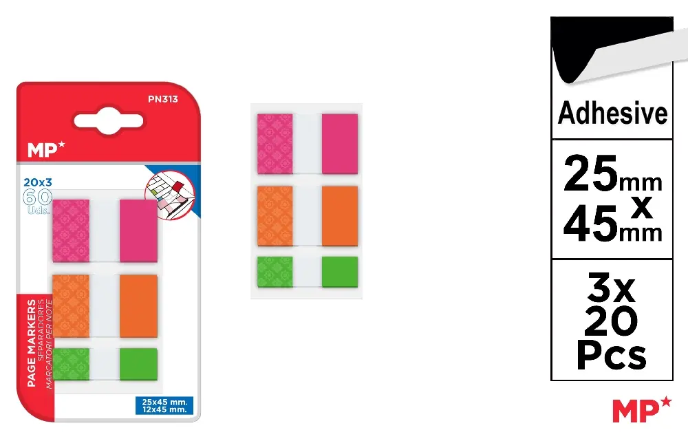 SEPARADORES ADHESIVOS 25 x 45 mm Y 12 x.