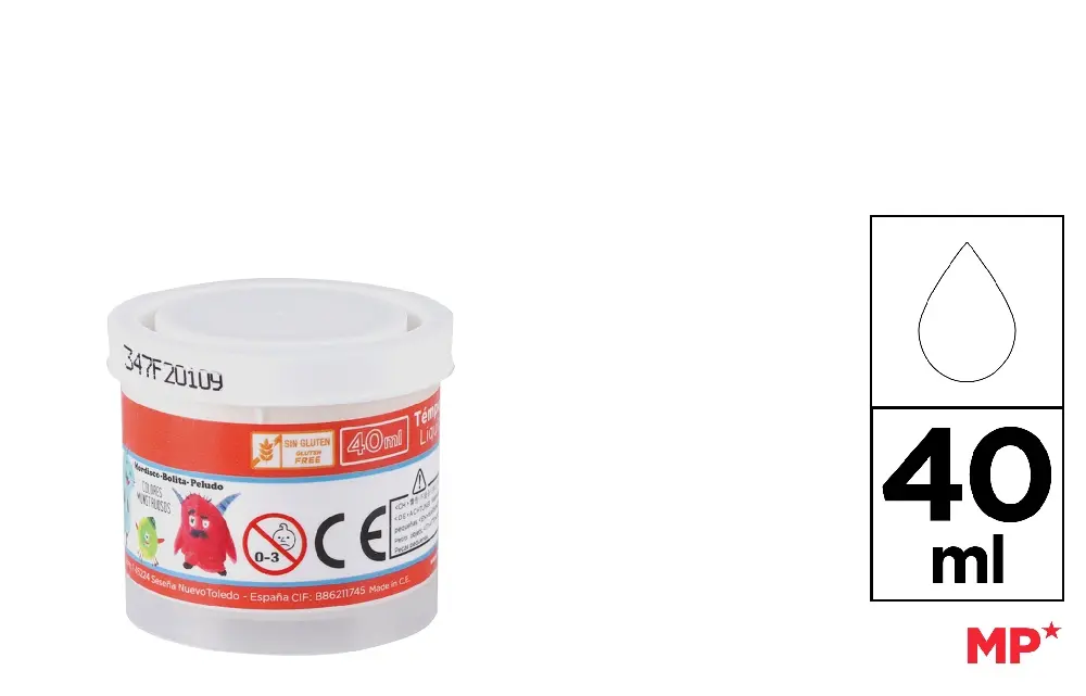 TÉMPERA 40 ml BLANCO