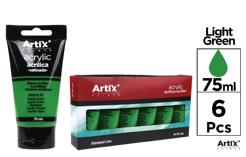 PINTURA ACRÍLICA VERDE CLARO 75 ml