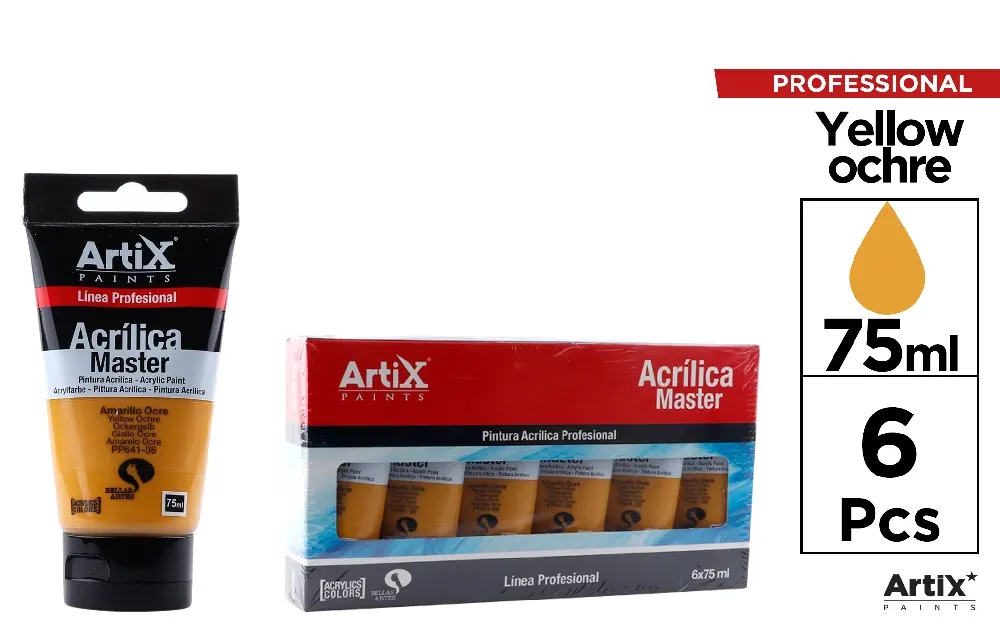 PINTURA ACRÍLICA EXPERT 75 ml AMARILLO O