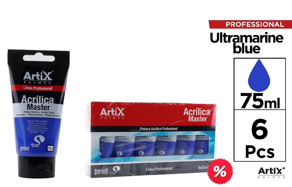 PINTURA ACRÍLICA EXPERT 75 ml AZUL ULTRA