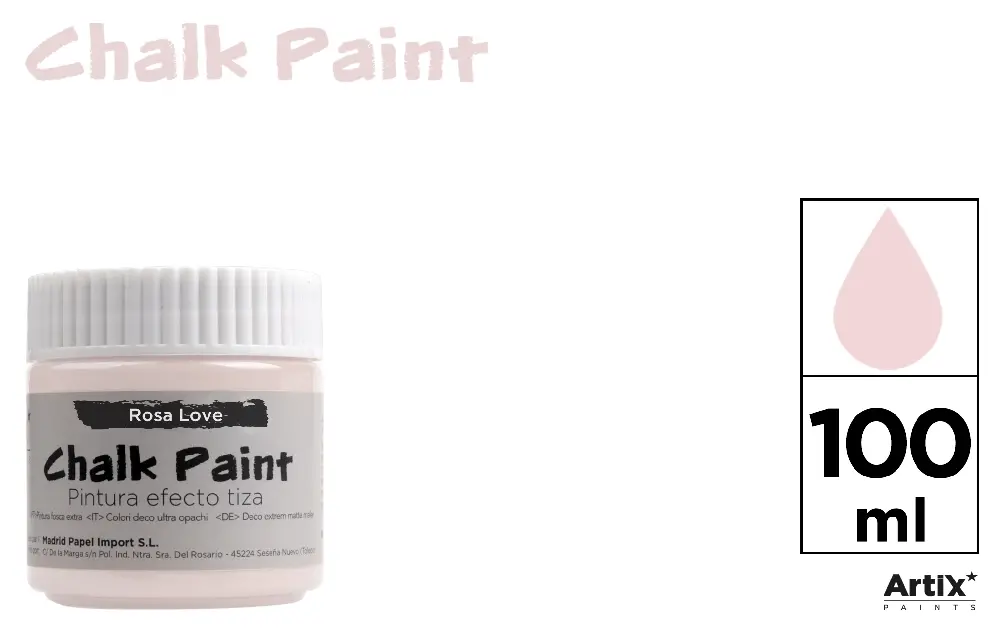 PINTURA EFECTO TIZA 100 ml ROSA LOVE